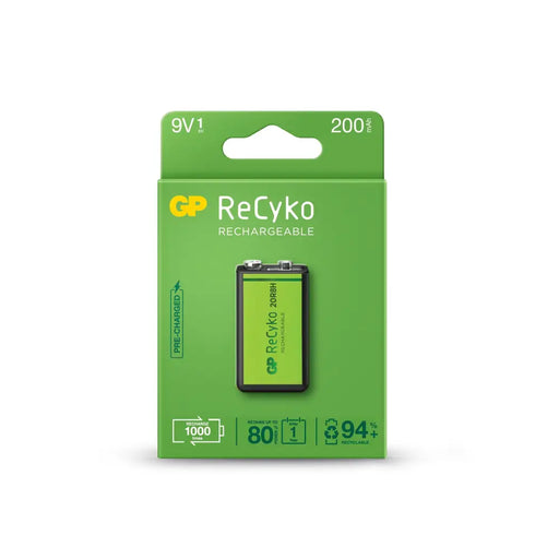 Accumulator Battery GP R22 8.4V 200mAh RECYKO 20R8HN-GB1 NiMH 1pc. in GP packaging - Батерии<<<Батерии и зарядни