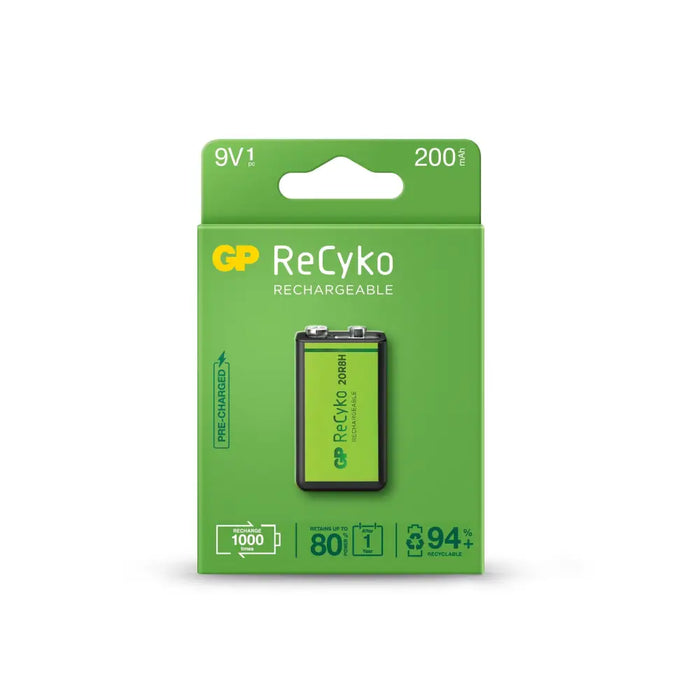 Accumulator Battery GP R22 8.4V 200mAh RECYKO 20R8HN-GB1 NiMH 1pc. in GP packaging - Батерии<<<Батерии и зарядни