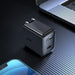 Acefast A3 PD20W Wall Charger with USB-C with US Plug - Black - Cell phone USB charger<<<HurtelXML