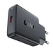 Acefast A65 PD 20W GaN USB-C Ultra Slim Wall Charger - Black - Cell phone USB charger<<<HurtelXML