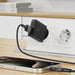 Acefast A69 PD 30W GaN USB-A USB-C ultra slim wall charger - black - Cell phone USB charger<<<HurtelXML