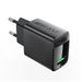 Acefast A90 Charger GaN USB-A QC 18W - Black - Cell phone USB charger<<<HurtelXML
