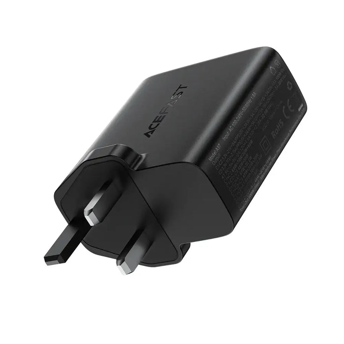 Acefast A97 PD100W GaN Wall Charger (3 x USB-C + USB-A) with UK Plug - Black - Cell phone USB charger<<<HurtelXML