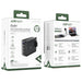 Acefast A97 PD100W GaN Wall Charger (3 x USB-C + USB-A) with UK Plug - Black - Cell phone USB charger<<<HurtelXML