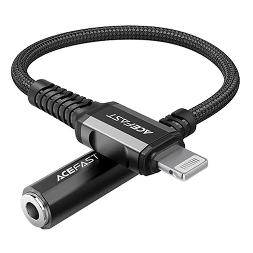 Acefast audio cable MFI Lightning - 3.5mm mini jack (female) 18cm AUX black (C1-05 black) - Audio adapters<<<HurtelXML