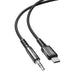 Acefast audio cable USB Type C - 3.5mm mini jack (male) 1.2m AUX black (C1-08 black) - Audio cables<<<HurtelXML