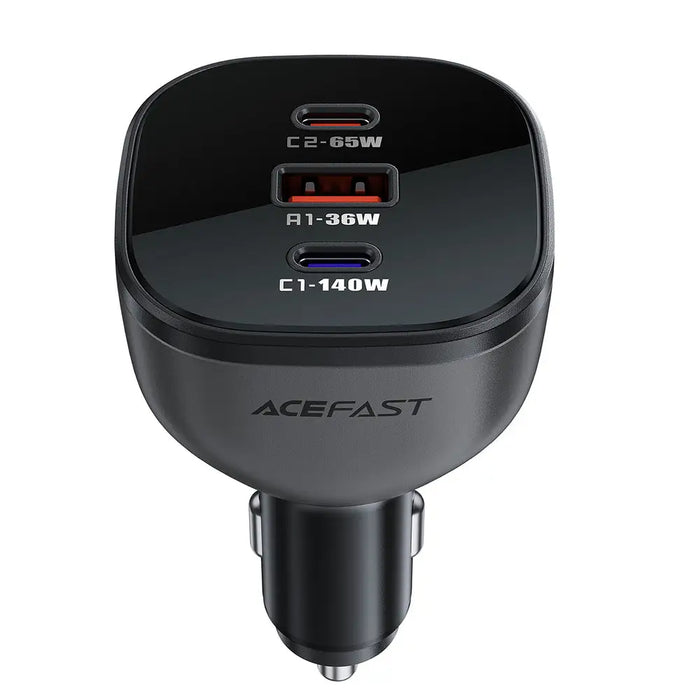Acefast B14 car charger 165W 2x USB-C 1x USB-A - black - Cell phone USB charger<<<HurtelXML