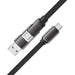 Acefast C13-04 USB-C - USB-A / USB-C Cable 480Mb/s 3A 1.2m - Black - *Temporary category<<<HurtelXML