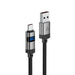 Acefast C15-04 USB-A - USB-C Cable with Display 480Mb/s 66W 1.2m - Black - *Temporary category<<<HurtelXML