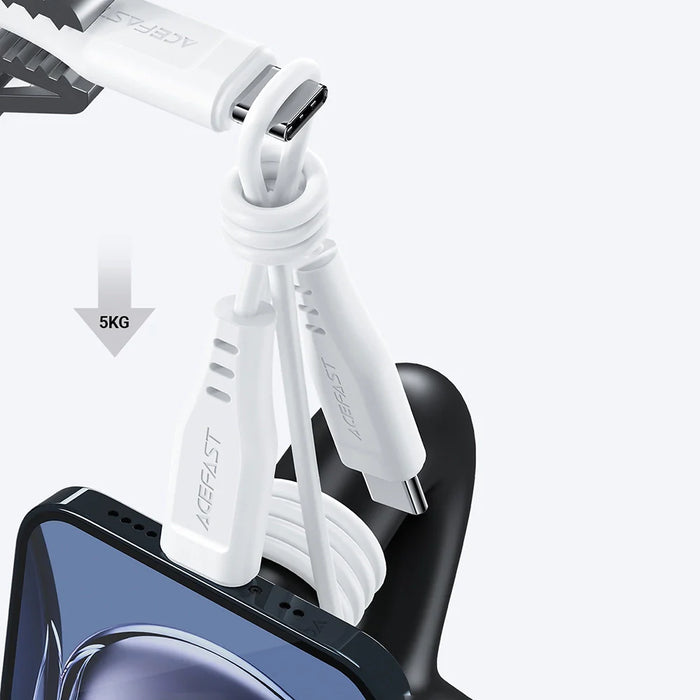 Acefast C3-03 USB-C - USB-C PD QC cable 60W 3A 480Mb/s 1.2m - white - Cell phone cables<<<HurtelXML