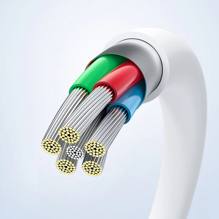 Acefast C3-03 USB-C - USB-C PD QC cable 60W 3A 480Mb/s 1.2m - white - Cell phone cables<<<HurtelXML