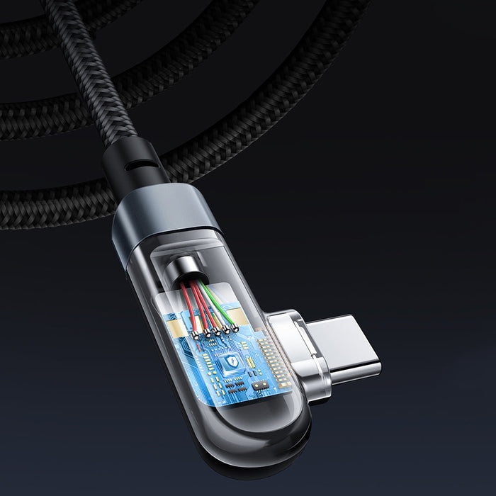 Acefast C5-03 Black USB-C - USB-C PD QC cable 100W 5A 480Mb/s 2m - black - Cell phone cables<<<HurtelXML