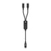 Acefast C5 USB-C - USB-C / USB-C 2in1 100W 480Mb/s cable - black - Cell phone cables<<<HurtelXML