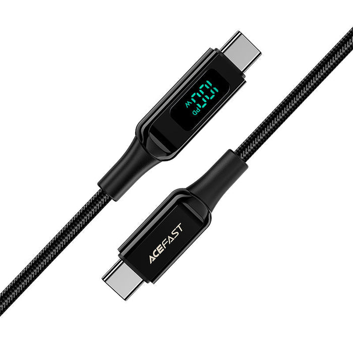 Acefast C6-03 Black USB-C - USB-C PD QC cable 100W 5A 480Mb/s 2m - black - Cell phone cables<<<HurtelXML