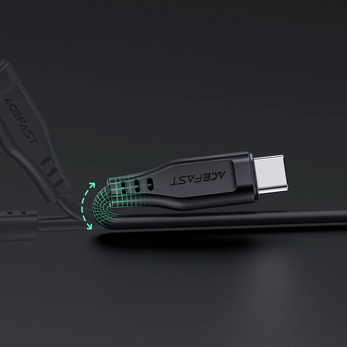 Acefast cable MFI USB Type C - Lightning 1.2m 30W 3A black (C3-01 black) - Cell phone cables<<<HurtelXML
