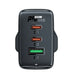 Acefast charger GaN 65W 3 ports (1xUSB 2xUSB C PD) UK plug black (A44) - Cell phone USB charger<<<HurtelXML