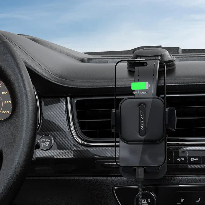 Acefast D26 Car Smartphone Holder for Dashboard - Black - Cell phone holders<<<HurtelXML