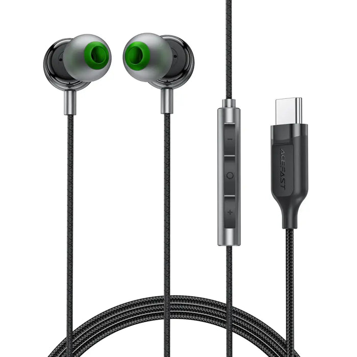 Acefast L5 Wired In-Ear Headphones USB-C 1.2m - Black - *Temporary category<<<HurtelXML