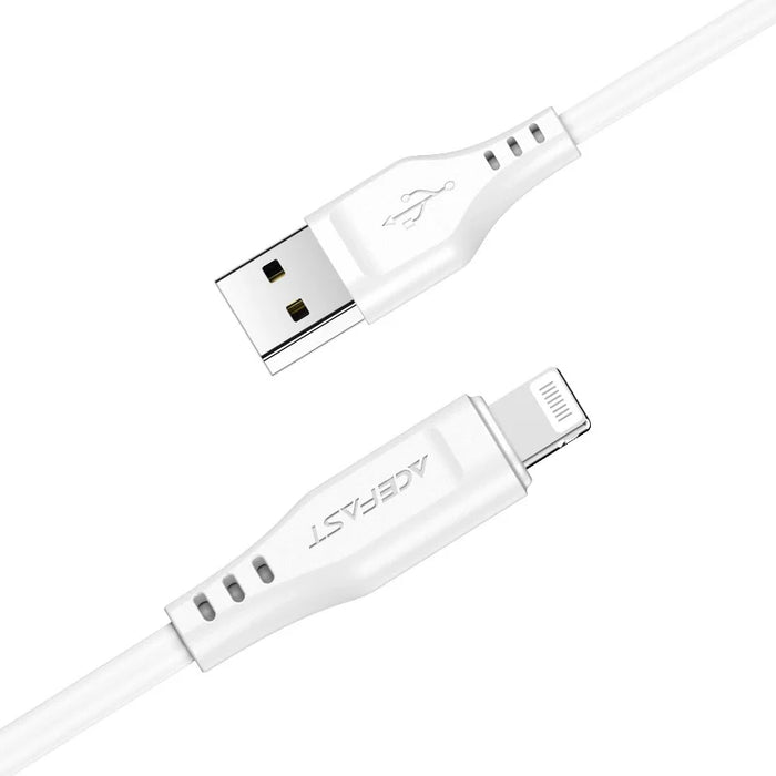 Acefast MFI USB cable - Lightning 1.2m 2.4A white (C3-02 white) - Cell phone cables<<<HurtelXML