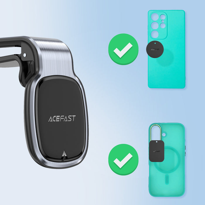 Acefast D16 Magnetic Car Air Vent Mount - No MagSafe Required - Gray