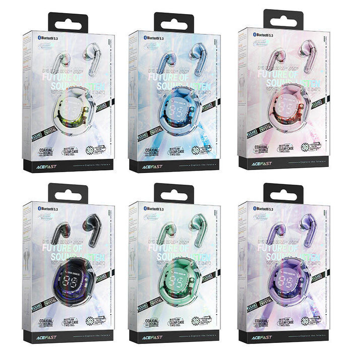 Acefast T8 TWS Bluetooth Wireless Headphones - Light Blue