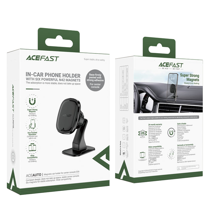 Acefast D35 Magnetic Dashboard Holder - Black