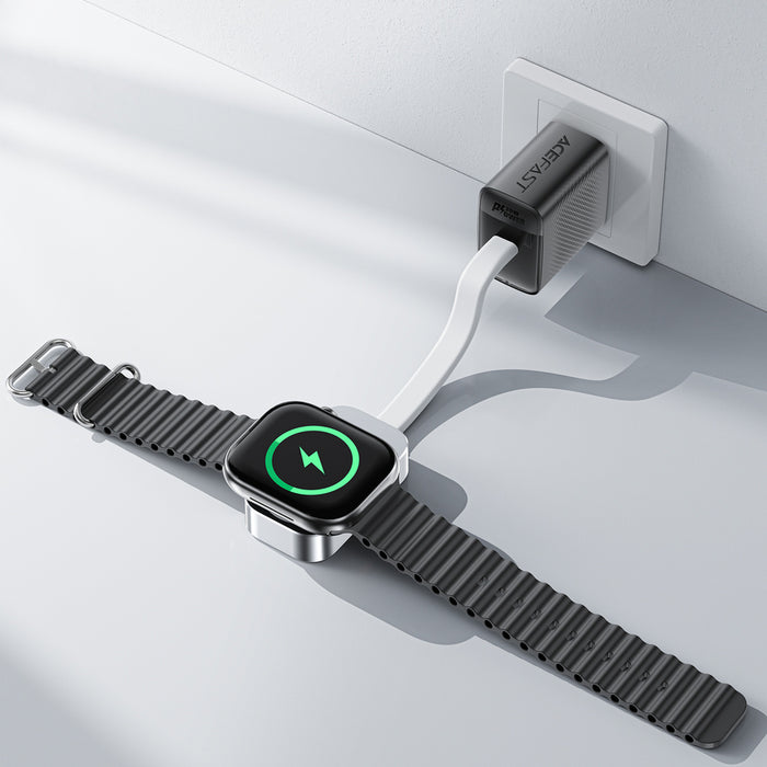 Acefast E21 5W Wireless Charger for Apple Watch - Silver