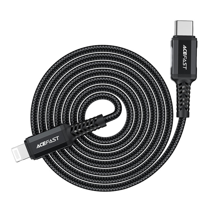 Acefast C4-01 Lightning - USB-C PD cable 30W 3A 480Mb/s 1.8m - black