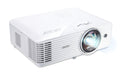 Acer Projector S1386WHn DLP Short Throw WXGA (1280x800) 3600 ANSI Lumens 20000:1 3D HDMI VGA LAN RCA Audio in Audio