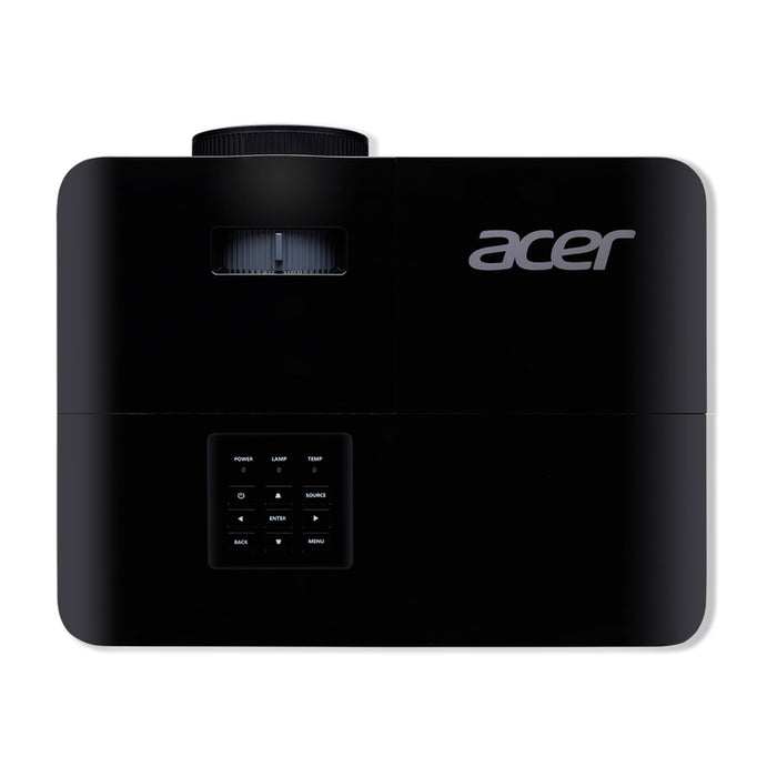 Acer Projector X119H, DLP, SVGA (800x600), 4800 ANSI Lumens, 20 000:1, 1.1x, 3D ready, HDMI 1.4, VGA, DC Out (5V/2A, USB-A), RCA, Audio in, Speaker 3W, Bluelight Shield, Sealed Optical Engine, LumiSense, 2.7kg, 2Y, Black