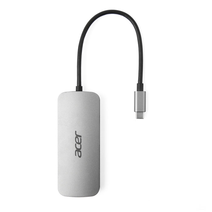 Acer 7in1 Type C dongle: 1 x HDMI, 3 x USB3.2, 1 x SD/TF, 1 x PD, Up to 5Gbps Data transmission speed