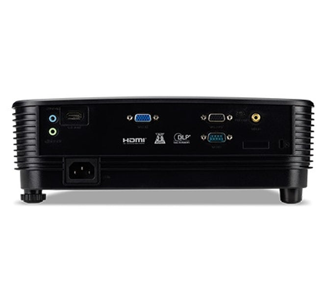 Acer Projector X1123HP, DLP, SVGA (800x600), 4000 ANSI Lumens, 20000:1, 3D, HDMI, VGA, RCA, Audio in, Audio out, VGA out, Speaker 3W, Bluelight Shield, LumiSense, 3D, 2.4kg, Lamp life up to 15000 hours, Black