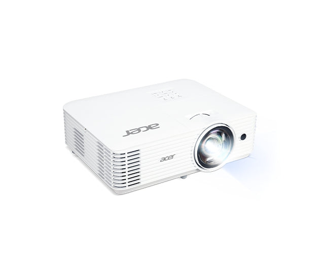 Acer Projector H6518STi, DLP, Short Throw, 1080p (1920x1080), 3,500 ANSI Lumens, 10000:1, 3D ready, Wireless dongle included, 2xHDMI, VGA in, Audio in/out, DC Out (5V/1A,USB Type A), RS232, Speaker 3W, White