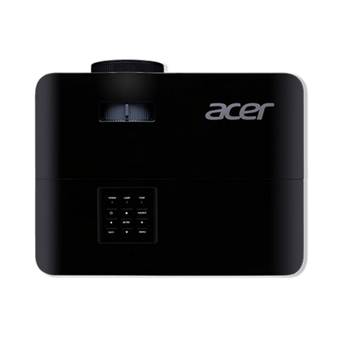 Acer Projector X1128H, DLP, SVGA (800x600), 4800 ANSI Lumens, 20 000:1, 1.1x, 3D ready, 40 degree Auto keystone, ACpower on, HDMI 1.4, VGA, RCA, USB(Type A), Audio in, Speaker 3W, 2.7kg, 2Y, Black