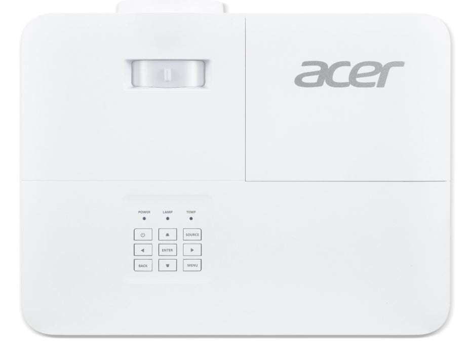 Acer Projector X1528Ki, DLP, FHD (1920x1080), 5200 ANSI Lumens, 17 000:1, 1.1x, 3D ready, HDMI 1.4x2, USB 2.0 (Type A), DC Out (5V/1.5A, USB-A), RS232, RGB, Speaker 3W, Wireless dongle included, 2.9Kg, 2Y, White