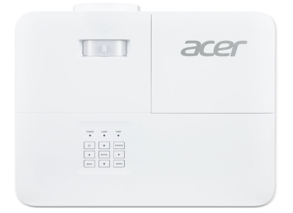 Acer Projector X1827, DLP, UHD 4K (3,840 x 2,160), 4000 ANSI Lumens, 3D, 10000:1, HDMI, RS-232, USB A, SPDIF, Audio in, Audio out, Speaker 10W, 3.1kg, Lamp life up to 12000 hours, White