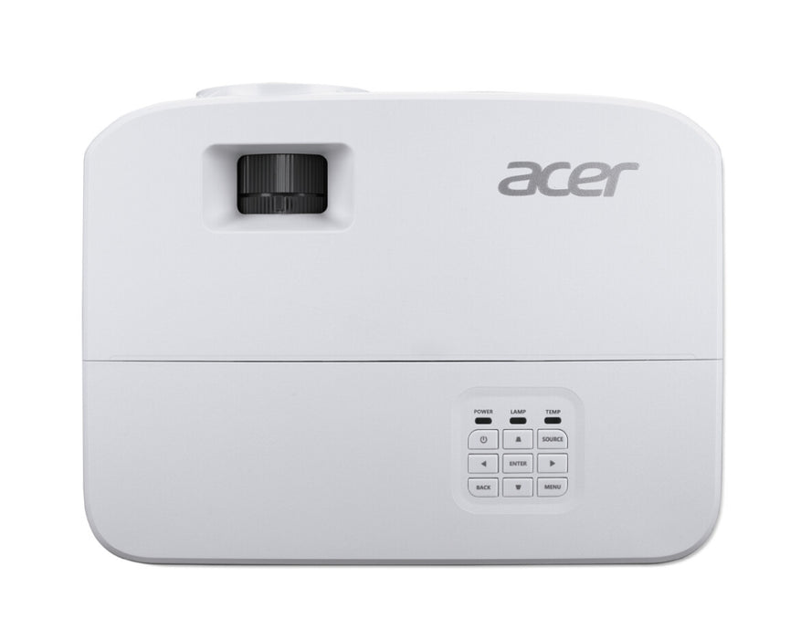 Acer Projector X1526, DLP, FHD (1920x1080), 4000 ANSI Lumens, 13 000:1, 1.1x, 3D ready, HDMI 1.4x2, DC Out (5V/1.5A, USB-A), USB (Type A), RCA, RS232, PC Audio, Auto keystone, Speaker 3W, 2.4kg, 2Y, White