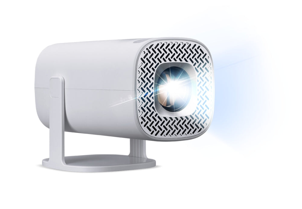 AOPEN QH15s (powered by Acer), portable, LCD, HD (1280x720), 6500 LED Lumens, (180 ANSI), 1 000:1, 1x, HDMI 1.4, DC Out (5V/0.5A), USB (Type A), Micro SD, Smart PJ, BT Wireless Audio (V 5.4, BT Out), PC Audio, Speaker 3W, Wifi, 0.62Kg, 2Y, White