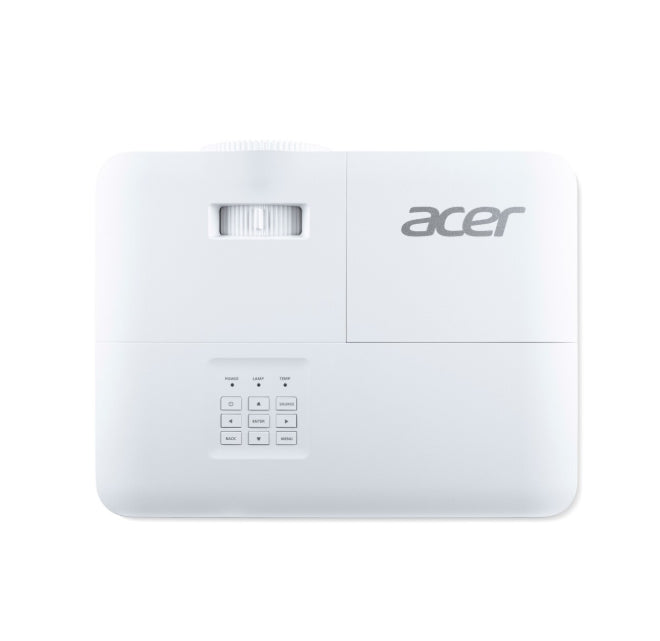 Acer Projector P1358i, DLP, WXGA (1280x800), 5000 ANSI Lumens, 20 000:1, 1.3x, HDMI 2x1.4, VGA, DC Out (5V/1A, USB-A), RCA, Audio in/out (3.5mm), Wireless dongle included, Speaker 10W, Bluelight Shield, Bag, 2.8kg, 3Y, White