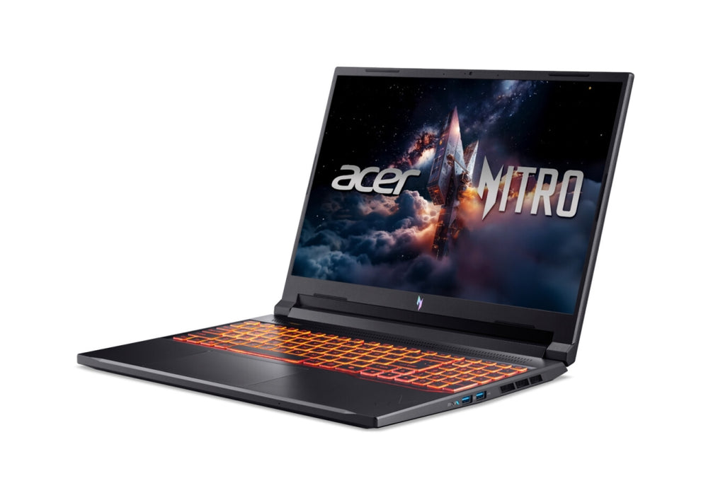 Acer Nitro V16, Intel  Core 9 270H(14C/20T, up to 5.80 GHz, 24MB),16" WQXGA (2560X1600) IPS 180Hz, 16GB DDR5, (1 slot free), 1000GB PCIe NVMe SSD, RTX 5070 8GB GDDR7 , WiFi 6, BT.5.2, HD Cam, Micro SD card, KB Backlit, Linux , Shale Black
