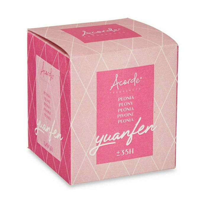 Scented Candle Acorde Peony 120 g (12 Units)