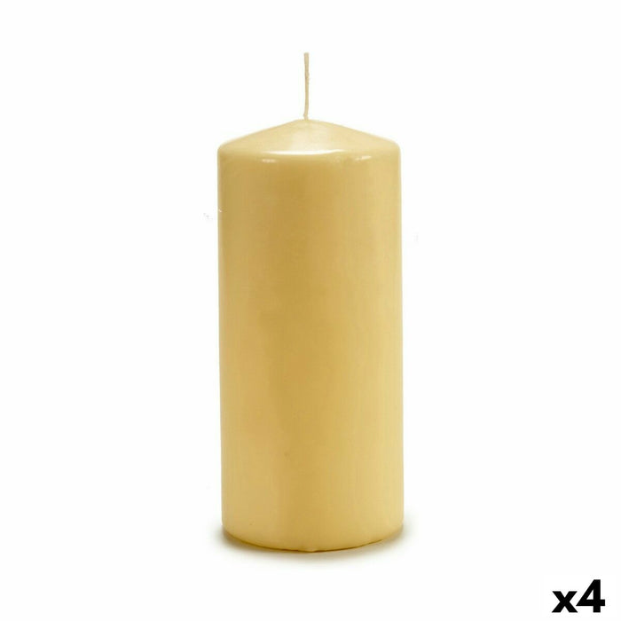 Candle Acorde Cream 9 x 20 x 9 cm 8,7 x 20 x 8,7 cm (4 Units)