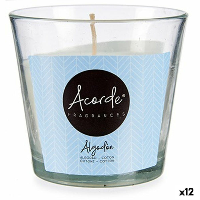 Scented Candle Acorde Cotton 120 g (12 Units)