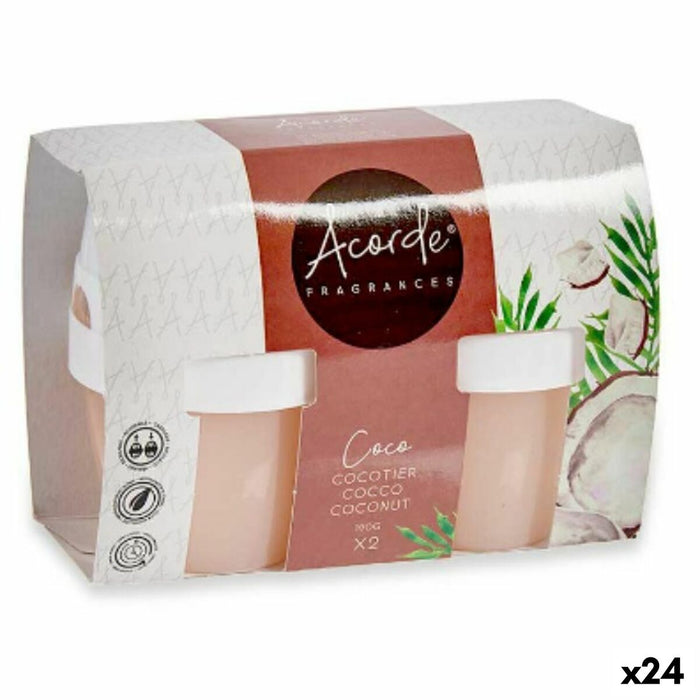 Air Freshener Set Acorde Coconut Gel (24 Units)