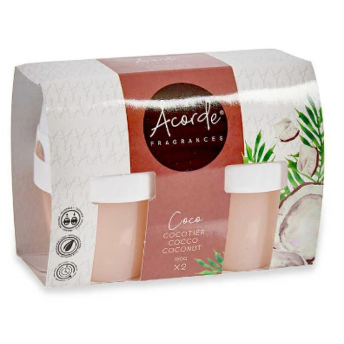 Air Freshener Set Acorde Coconut Gel (24 Units)