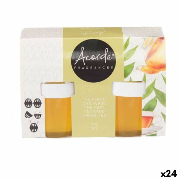 Air Freshener Set Acorde Green Tea Gel (24 Units)