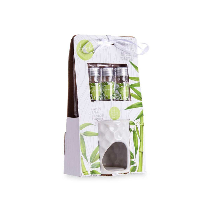 Essential oil burner Acorde Bamboo 11 x 19,8 x 6,5 cm Essential oil (12 Units)