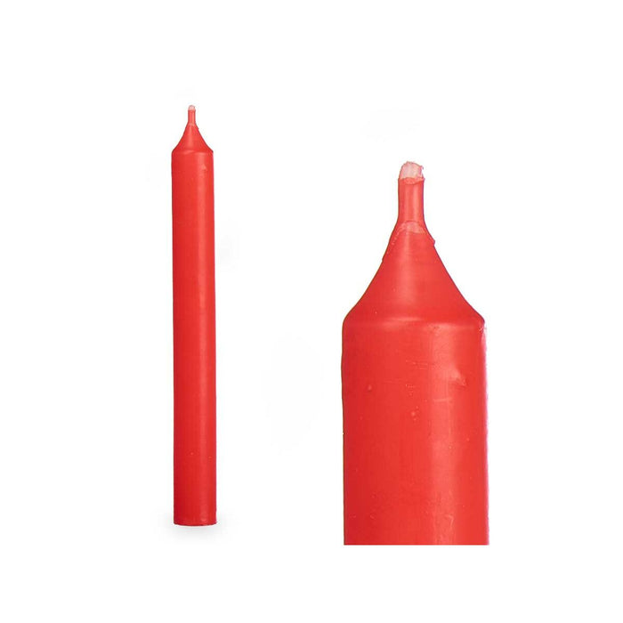 Candle Set Acorde Red 2 x 2 x 20 cm 8,5 x 21 x 4,5 cm (12 Units)
