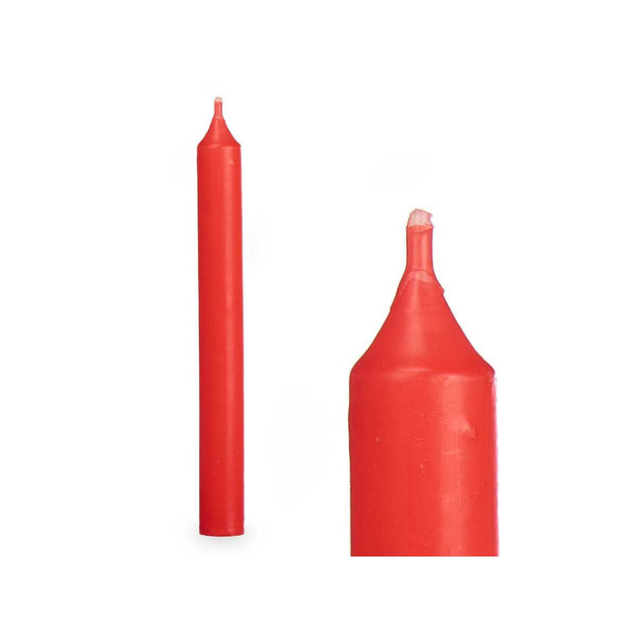 Candle Set Acorde Red 2 x 2 x 15 cm 6 x 15 x 4 cm (12 Units)