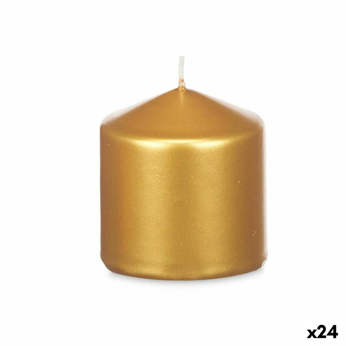 Candle Acorde Golden 7 x 7,5 x 7 cm (24 Units)